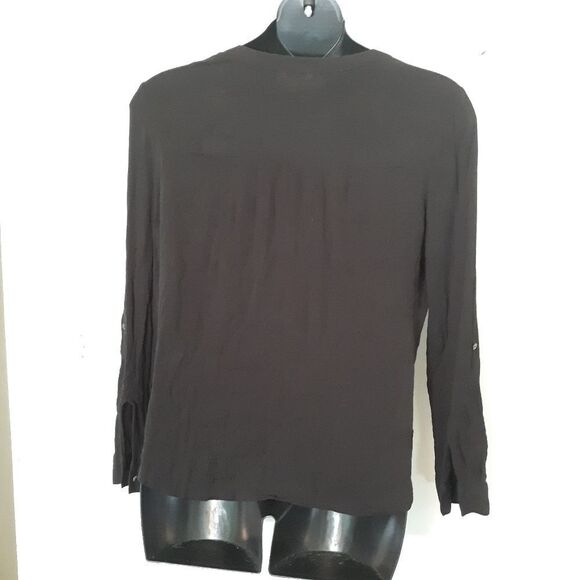 Candies black high low button-up - Picture 5 of 5